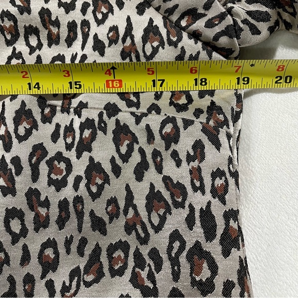 Banana Republic Metallic Leopard Print Dress Size 12 - Picture 10 of 12